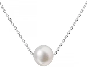 Evolution Group Stříbrný náhrdelník s pravou perlou Pavona 22014.1
