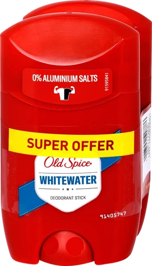 Old Spice Tuhý deodorant pro muže WhiteWater Duo 2 x 50 ml