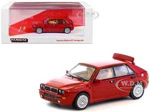 Lancia Delta HF Integrale Red "Road64" Series 1/64 Diecast Model Car by Tarmac Works