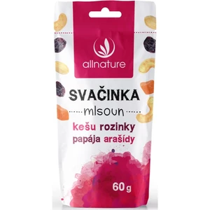 Allnature Svačinka Mlsoun směs ořechů a sušených plodů 60 g