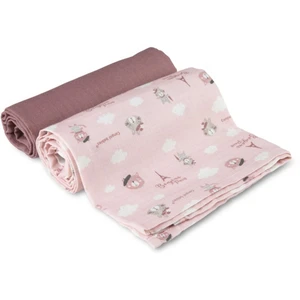 canpol babies Muslin Squares látkové pleny Pink 70x70 cm 2 ks