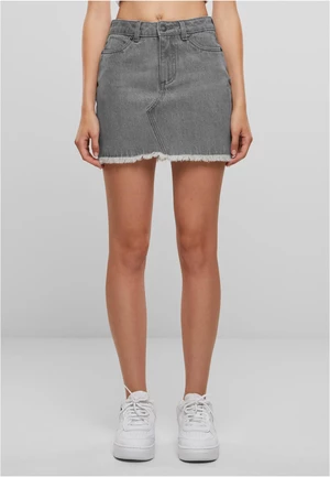 Women's mini denim skirt UC - grey