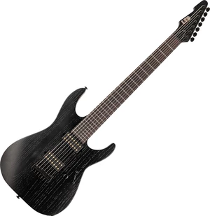 ESP LTD AW-7 Baritone Alex Wade Open Grain Black Guitarra eléctrica de 7 cuerdas