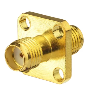 Superbat SMA Adapter SMA Jack to Female Panel Mount Short Version RF Coaxial Connector