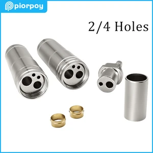 2/4 Holes Dental Handpiece Adapter Dentistry Turbine Connector Hole Change High Speed Piece Pipe Joint Water Rope Screw Head