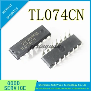 10PCS/LOT TL074CN DIP14 TL074 DIP 074CN DIP NEW IC