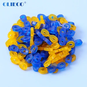 OLIECO 60Pcs Dental Elastic Rubber Fixing Wedges Matrix Matrices Dam Composite Tooth Separator Dentistry Accessory Tools