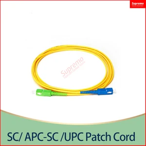 Free Shipping 10PCS/Lot SC/APC-SC/UPC-SM 2mm/3mm Fiber Optic Jumper Cable Single Mode Extension Patch Cord