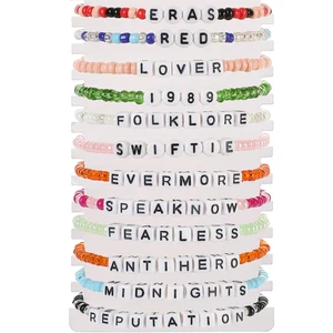 11Pcs Taylor Friendship Bracelets Swifties Tour Eras ConcertInspired Bracelets Set Swiftie Fearless Red Lover Midnight for Eras