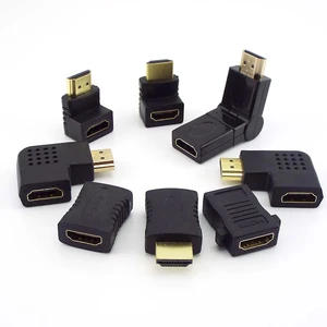 90 180 270 360 Degree Micro HDMI-compatible Connector Adapter Male Female Converter Coupler For PC Laptop TV DVD LCD Display