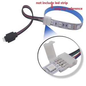 1-5PCS 4Pin 5050 LED RGB Strip Extension Connector Cable Wire Led Strip Extension Cables Clip For 5-24V 5050 RGB LED light strip