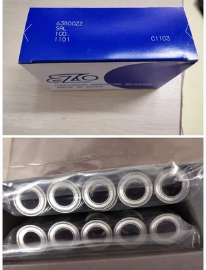 Original Japan EZO high speed bearing 63800ZZ 10*19*7mm L-1910ZZ precision miniature ball bearings 10x19x7 mm