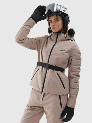 Dámská lyžařská bunda 4FPro membrána Dermizax 20000 - béžová