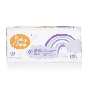 BABY CHARM Super Dry Flex Newborn vel. 1 pleny 2-5 kg 50 ks