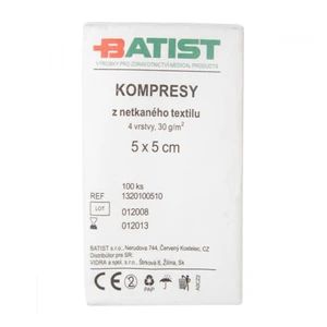 Kompres z netkaného textilu 5x5cm nesterilní 100ks
