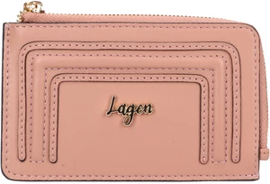 Lagen Dámská kožená mini peněženka - klíčenka BLC/5784/323 PEACH