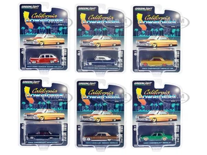 "California Lowriders" Series 4 Set of 6 pieces 1/64 Diecast Model Cars by Greenlight