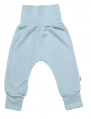 Tepláčky - Baggy, bavlna Space Bear, Baby Nellys - mátové, vel. 56 (1-2m)