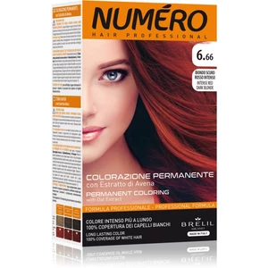Brelil Professional Permanent Coloring farba na vlasy odtieň 6.66 Intense Red Dark Blonde 125 ml