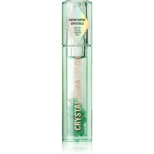 Makeup Revolution Crystal Aura olej na pery pre výživu a hydratáciu odtieň Aventurine Cucumber 2,5 ml