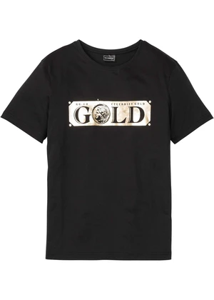 Tričko so zlatou potlačou, Slim Fit