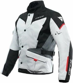 Dainese Tempest 3 D-Dry Glacier Gray/Black/Lava Red 54 Giacca in tessuto