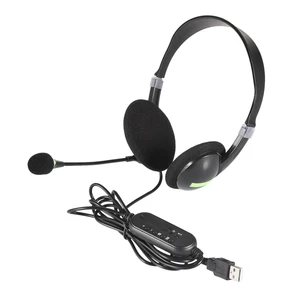 Wired Gaming Headphones Over-ear Stereo Bass Wired Earphones Noise USB Headset With Microphone For PC Computer Laptop MP3 Player
