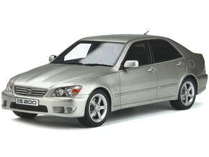 1998 Lexus IS 200 RHD (Right Hand Drive) Millennium Silver Metallic Limited Edition to 2000 pieces Worldwide 1/18 Model Car by Otto Mobile