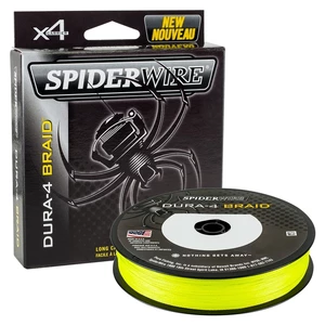 Spiderwire splétaná šňůra dura4 300 m yellow - průměr 0,20 mm / nosnost 17 kg