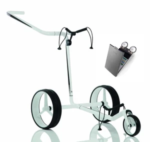 Jucad Carbon 3-Wheel SET White/Black Chariot de golf manuel