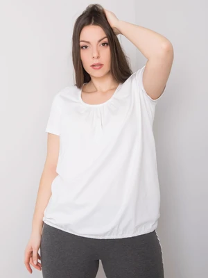 White cotton blouse plus sizes