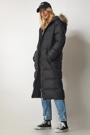 Happiness İstanbul Coat - Black - Puffer