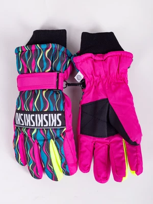 Yoclub Kids's Children's Winter Ski Gloves REN-0243G-A150