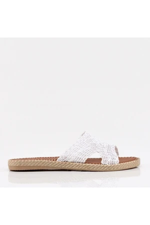 Hotiç White Women's Slippers & Sandals