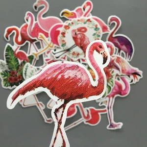 19Pcs Cute Kawaii Animal Flamingo Sticker Package Cartoon Decorative Stationery Sticker Scrapbooking DIY Diary Album 2019