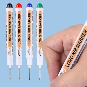 Long Head Marker Pen Deep Hole Firm Pen Bathroom Woodworking Decoration Multi-purpose Deep Hole Marker Pen Tools