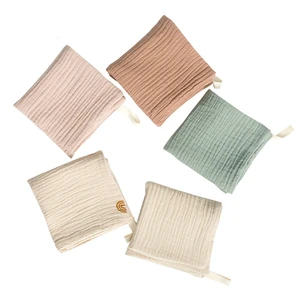 5x Baby Burp Cloths 2 Layer Gauze Washcloths Handkerchief Scarf Saliva Wipes