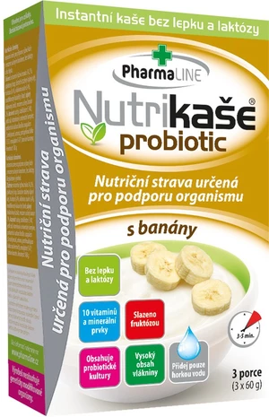 Nutrikaša probiotic s banánom, 3 x 60 g
