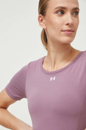 Tréningové tričko Under Armour fialová farba, 1379149