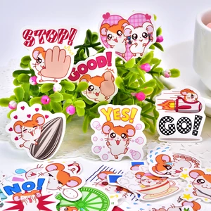 40pcs kawaii cute Self-made Hamster Stickers /Decorative Sticker /animal Hamtaro Scrapbooking DIY Craft Photo Albums/Waterproof