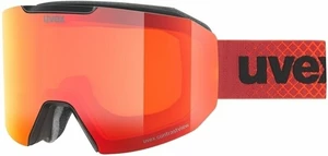 UVEX Evidnt Attract Black Mat Mirror Sapphire/Contrastview Orange Lasergold Lite Masques de ski