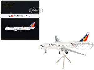 Airbus A320 Commercial Aircraft "Philippine Airlines - 75th Anniversary" White with Tail Graphics "Gemini 200" Series 1/200 Diecast Model Airplane by