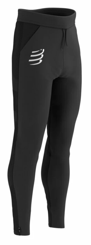 Compressport Hurricane Windproof Seamless Pants Black XL Běžecké kalhoty / legíny
