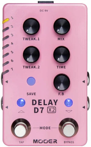 MOOER D7 X2 Delay Gitarový efekt