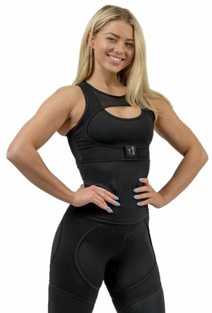 Nebbia Compression Top INTENSE Ultra Black XS Fitness spodní prádlo