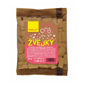 WOLFBERRY Žvejky s propolisem, jahoda 100 g
