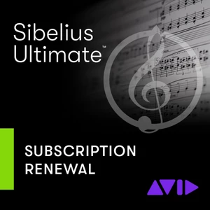 AVID Sibelius Ultimate TEAM Subscription RENEWAL Software de grabación DAW (Producto digital)