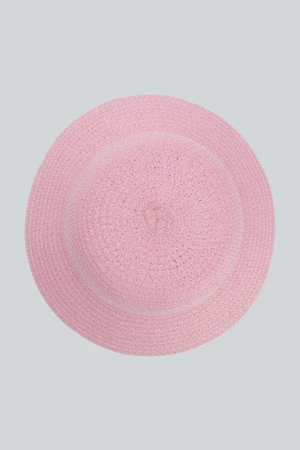 Dagi Pink Straw Hat