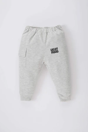 DEFACTO Regular Fit Slogan Elastic Band Pants