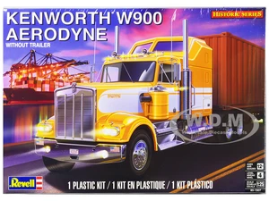 Level 4 Model Kit Kenworth W900 Aerodyne Truck Tractor "Historic Series" 1/25 Scale Model by Revell